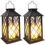 SHYMERY Solar Outdoor Lanterns - 2 Pack, 14 Inch