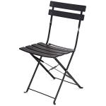 3-Piece Folding Bistro Patio Set in Black