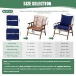 Outdoor Waterproof Cushions for Patio Furniture - Set of 4