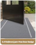 Waterproof Outdoor Welcome Mat - 17"x29" Grey