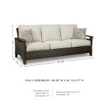 Ashley Paradise Trail Outdoor Patio Sofa Set