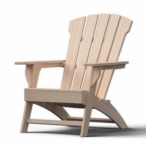 YARDCOM Extra Tall Adirondack Patio Chair (Natural)