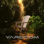 YARDCOM Extra Tall Adirondack Patio Chair (Natural)