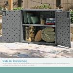 Suncast Lockable Outdoor Cabinet for Patio Storage