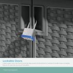 Suncast Lockable Outdoor Cabinet for Patio Storage