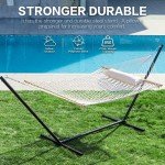 Double Rope Hammock with Stand for 2 People