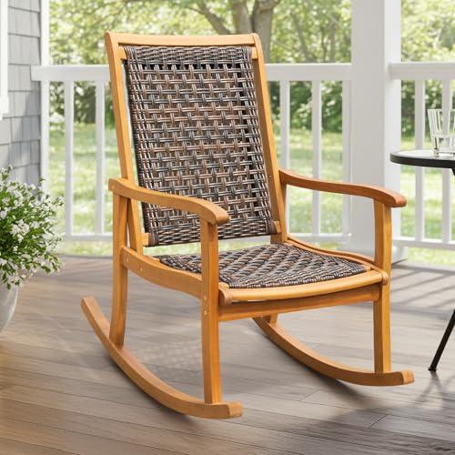 IDZO Lexicon Eucalyptus Rocking Chair for Indoors & Out