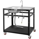 Feasto 35” Outdoor Grill Cart with Sink
