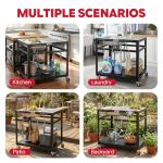 Feasto 35” Outdoor Grill Cart with Sink