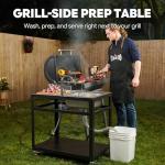 Feasto 35” Outdoor Grill Cart with Sink