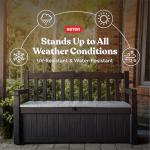 Keter Solana 70 Gallon Outdoor Storage Bench