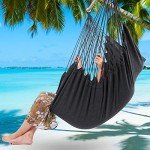 Y-STOP Hanging Hammock Chair with Cushions - Dark Grey
