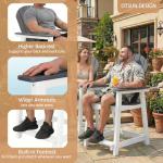 OTSUN Outdoor Tall Adirondack Chairs - Set of 2