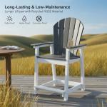 OTSUN Outdoor Tall Adirondack Chairs - Set of 2