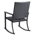 C-Hopetree Outdoor Rocking Chair with Metal Frame
