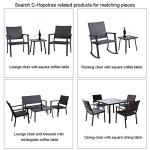 C-Hopetree Outdoor Rocking Chair with Metal Frame