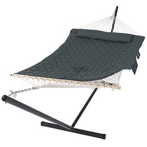 SUNCREAT Portable Outdoor Double Hammock with Stand