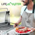 Lifemaster Portable Stainless Steel 2-Burner Grill