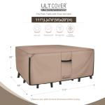 Heavy Duty Rectangular Patio Table Cover - Waterproof
