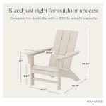 Modern Adirondack Chair in Sand by POLYWOOD
