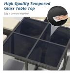 9-Piece Outdoor Dining Set with Cushioned Chairs