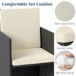 9-Piece Outdoor Dining Set with Cushioned Chairs