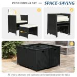 9-Piece Outdoor Dining Set with Cushioned Chairs