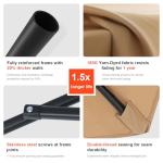 9FT Waterproof Patio Umbrella with Tilt & Crank