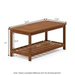 Furinno Tioman 2-Tier Teak Oil Coffee Table