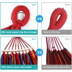 Sturdy 550lb Canvas Camping Hammock with Straps