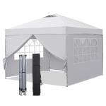 10x10ft Instant Pop-up Canopy Tent with Walls