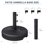 22L Outdoor Water-Filled Umbrella Base Stand