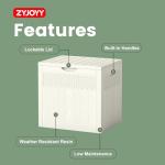 Weatherproof 33 Gallon Outdoor Storage Box