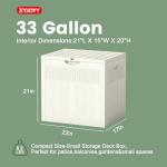 Weatherproof 33 Gallon Outdoor Storage Box