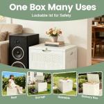 Weatherproof 33 Gallon Outdoor Storage Box