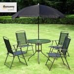 6-Piece Patio Dining Set with Umbrella