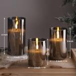 Eywamage Flameless LED Pillar Candles with Remote
