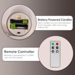 Eywamage Flameless LED Pillar Candles with Remote