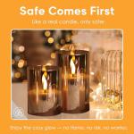 Eywamage Flameless LED Pillar Candles with Remote