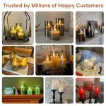 Eywamage Flameless LED Pillar Candles with Remote