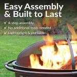 36-Inch Bronze Crossweave Wood-Burning Fire Pit