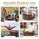 36-Inch Bronze Crossweave Wood-Burning Fire Pit
