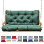 Cozy Waterproof Porch Swing Cushion – Dark Green