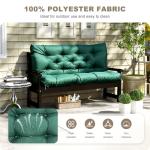 Cozy Waterproof Porch Swing Cushion – Dark Green