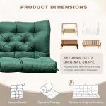 Cozy Waterproof Porch Swing Cushion – Dark Green