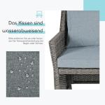 Orange-Casual 2-Piece Wicker Patio Love Seat Set