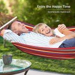 Sturdy 550lb Canvas Camping Hammock with Straps