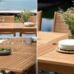 Franklin 9-Piece Teak Patio Dining Set