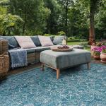Turquoise 8' x 10' Waterproof Patio Mat