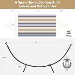 SUNCREAT Heavy Duty 2-Person Hammock with Stand